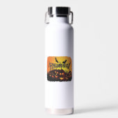 面白いハッピーハロウィンデザイン ウォーターボトル (正面)