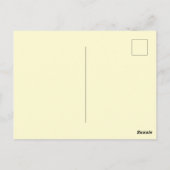 面白いハッピーバースデービッグフットサスクワッチ ポストカード (裏面)