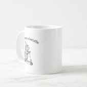 面白いハムスターのスクーターで大騒ぎしに行く コーヒーマグカップ (正面左)