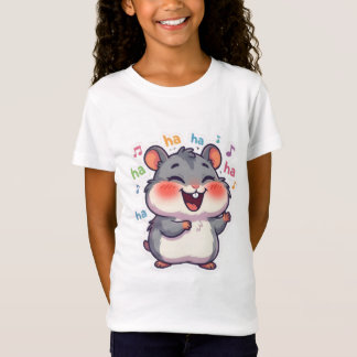 面白いハムスター 笑い メメ キッズ グラフィックTシャツ Tシャツ