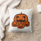 面白いハロウィンのカボチャ、お化けハロウィン クッション (ブランケット)