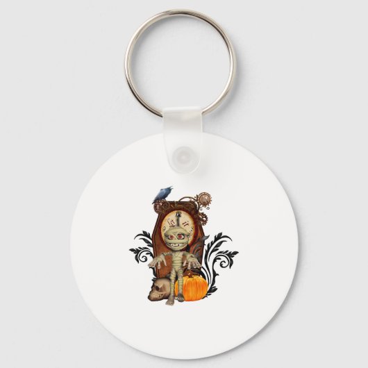 面白いハロウィンのデザイン キーホルダー (正面)
