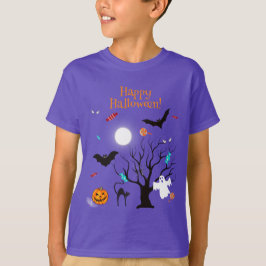 面白いハロウィンの生き物やお菓子 Tシャツ