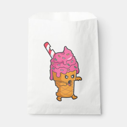 面白いハロウィンアイスクリームモンスター フェイバーバッグ (正面)