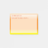 面白いハロウィンカスタムの黄色のオレンジのポストitノート ポストイット (正面)