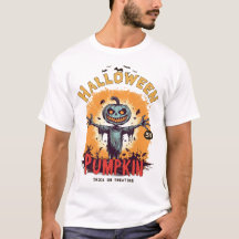 面白いハロウィンカボチャTシャツ