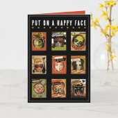 面白いハロウィンカード カード (黄色い花)