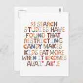 面白いハロウィンキャンディ –  ポストカード (正面/裏面)