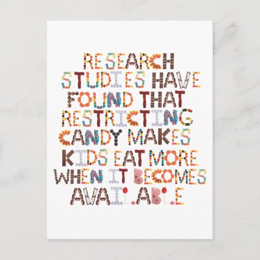 面白いハロウィンキャンディ –  ポストカード (正面)