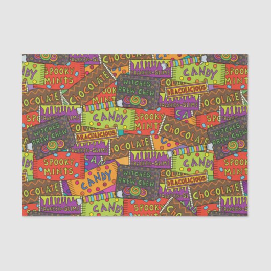 面白いハロウィンキャンディ 薄葉紙 (正面)