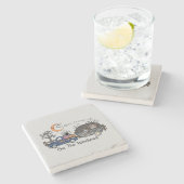 面白いハロウィンキャンプ ストーンコースター (横)