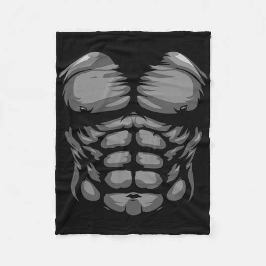 面白いハロウィンシャツkid大人モンキーゴリラチェ フリースブランケット (正面)