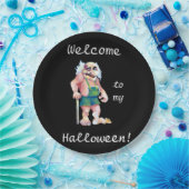 面白いハロウィンスカンジナビアの鬼のトロール ペーパープレート (パーティー)