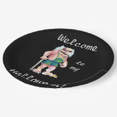 面白いハロウィンスカンジナビアの鬼のトロール ペーパープレート (アングル)