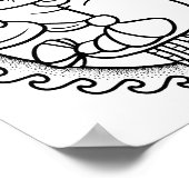 面白いハロウィンスコーピオンカラーリングページ ポスター (角)