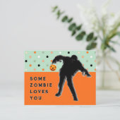 面白いハロウィンゾンビポストカード ポストカード (スタンド正面)