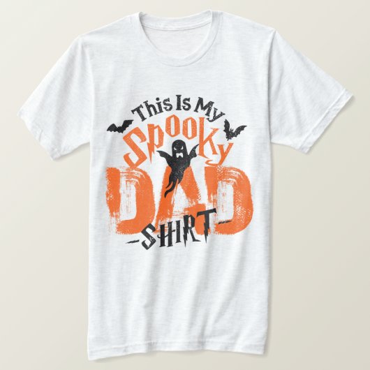 面白いハロウィン🎃パパティーブーホラー👻幽霊シャツ Tシャツ (デザイン正面)