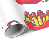 面白いハロウィンフランスのフライアン ラッピングペーパー (ロールコーナー)