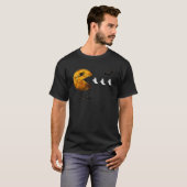 面白いハロウィンフルムーン食べ幽霊ハロウィーン Tシャツ (正面フル)