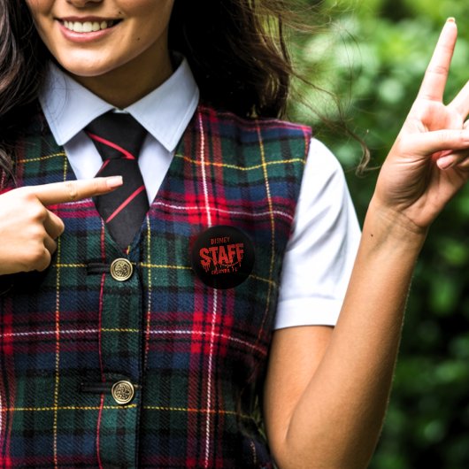 面白いハロウィンホラー衣装アダルトスタッフパーティー 缶バッジ