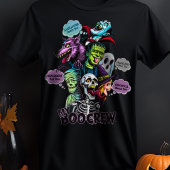 面白いハロウィンマッチングファミリーモンスタカスタムー Tシャツ