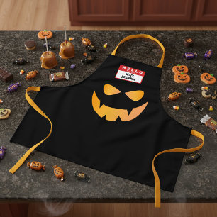 面白いハロウィン不気味カボチャの衣装エプロン エプロン