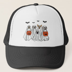 面白いハロウィン不気味ドッグ – ユсー幽霊ドッグ キャップ