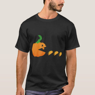 面白いハロウィン不気味パンプキ食べンのタコキッズ Tシャツ
