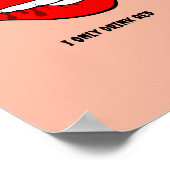 面白いハロウィン不気味ヴァンパイアのポスター印刷可能 ポスター (角)