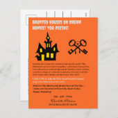 面白いハロウィン実在エステート シーズンポストカード (正面/裏面)