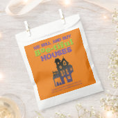 面白いハロウィン幽霊のよく出るハウス実在エステートトリート フェイバーバッグ (クリップ留めされた状態)