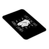 面白いハロウィン忘れ猫幽霊キャンディ与えメ猫 マグネット (右側)