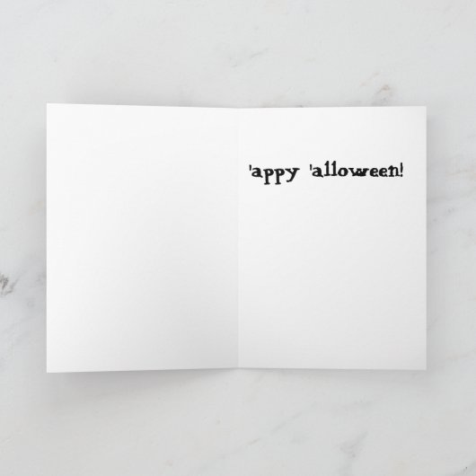 面白いハロウィン怒- Cat is a Pirate カード (内部)