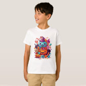 面白いハロウィン かぼちゃ Tシャツ (正面フル)