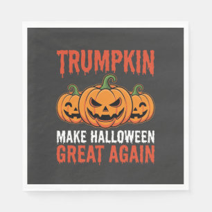 面白いハロウィン トランプキン かぼちゃ パロディ スタンダードランチョンナプキン