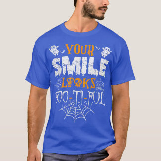面白いハロウィーンあなたのスマイルはbooTiFul幽霊 Tシャツ