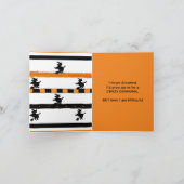 面白いハロウィーンおばあちゃん魔女 カード (内部)