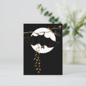 面白いハロウィーンこうもり ポストカード (スタンド正面)