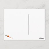 面白いハロウィーンこうもり ポストカード (裏面)