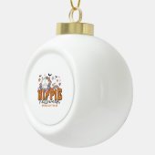 面白いハロウィーンことわざヒッパイハロウィーン セラミックボールオーナメント (右)