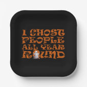 面白いハロウィーンことわざ ペーパープレート (正面)