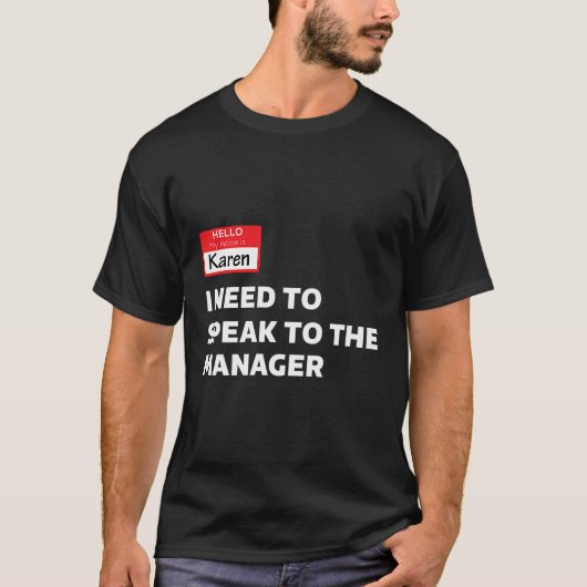 面白いハロウィーンのカレンの衣装話私はする必要がある Tシャツ (正面)