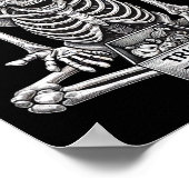 面白いハロウィーンのギフトスケルトン私はこのハメを見つけた ポスター (角)