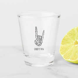 面白いハロウィーンのクリープ実在Itスケルトンショットガラス ショットグラス