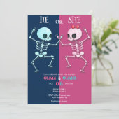 面白いハロウィーンのジェンダーの暴露 招待状 (スタンド正面)