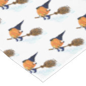 面白いハロウィーンのテーブルクロス魔女パンプキ飛んでいるン テーブルクロス (アングル)