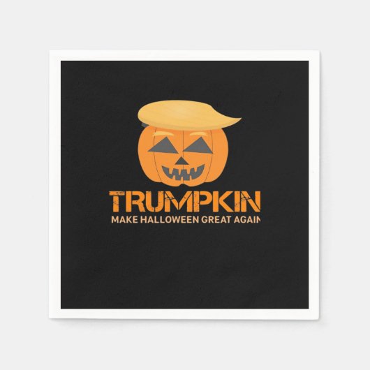 面白いハロウィーンのトランプキン – ハロウィーンを作素晴らしる スタンダードカクテルナプキン (正面)