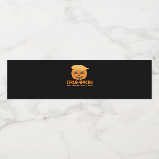 面白いハロウィーンのトランプキン – ハロウィーンを作素晴らしる ペットボトルラベル (シングルラベル)