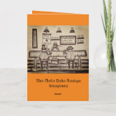 面白いハロウィーンのヒッポ カード (裏面)