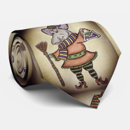 面白いハロウィーンのヒッポ ネクタイ
